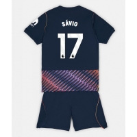 Camisa de Futebol Tottenham Hotspur Savio #17 Equipamento Secundário Infantil 2026-27 Manga Curta (+ Calças curtas)